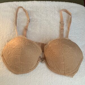 Emporio Armani Lace Underwire Bra - Beige